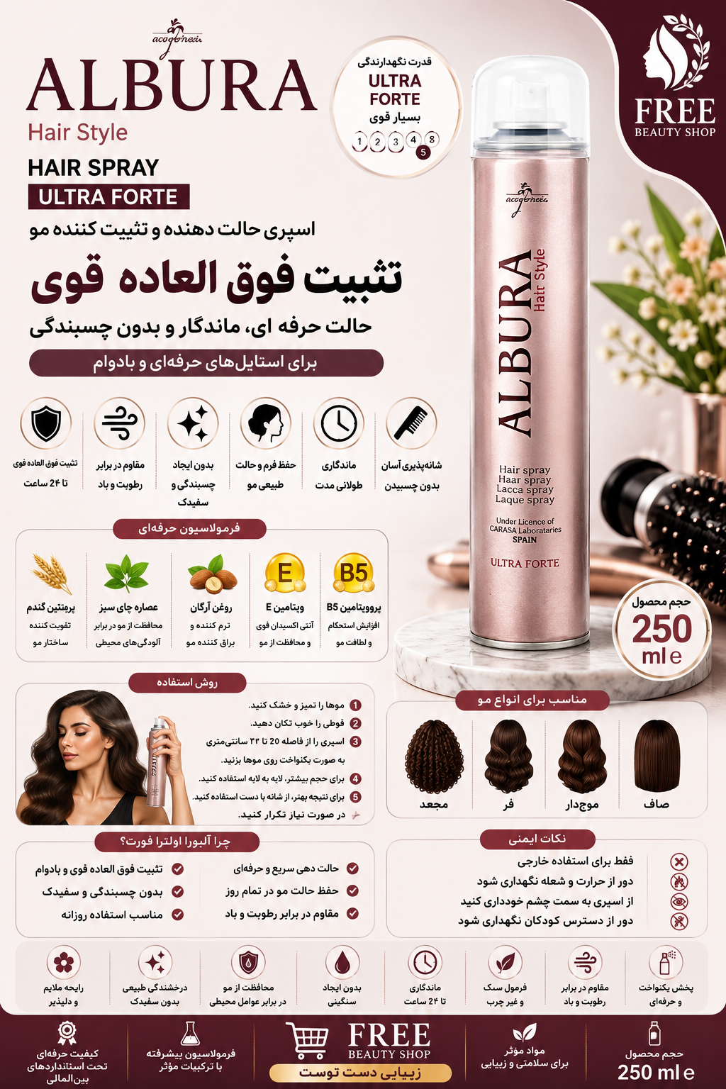 چسب 250میل آلبورا